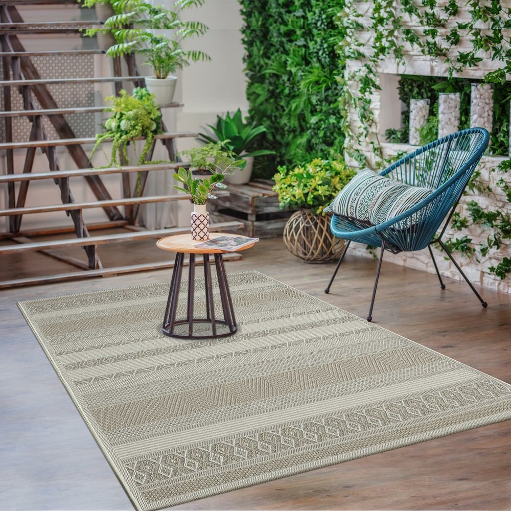 Tapis exterieur cancun ex beige 140x200