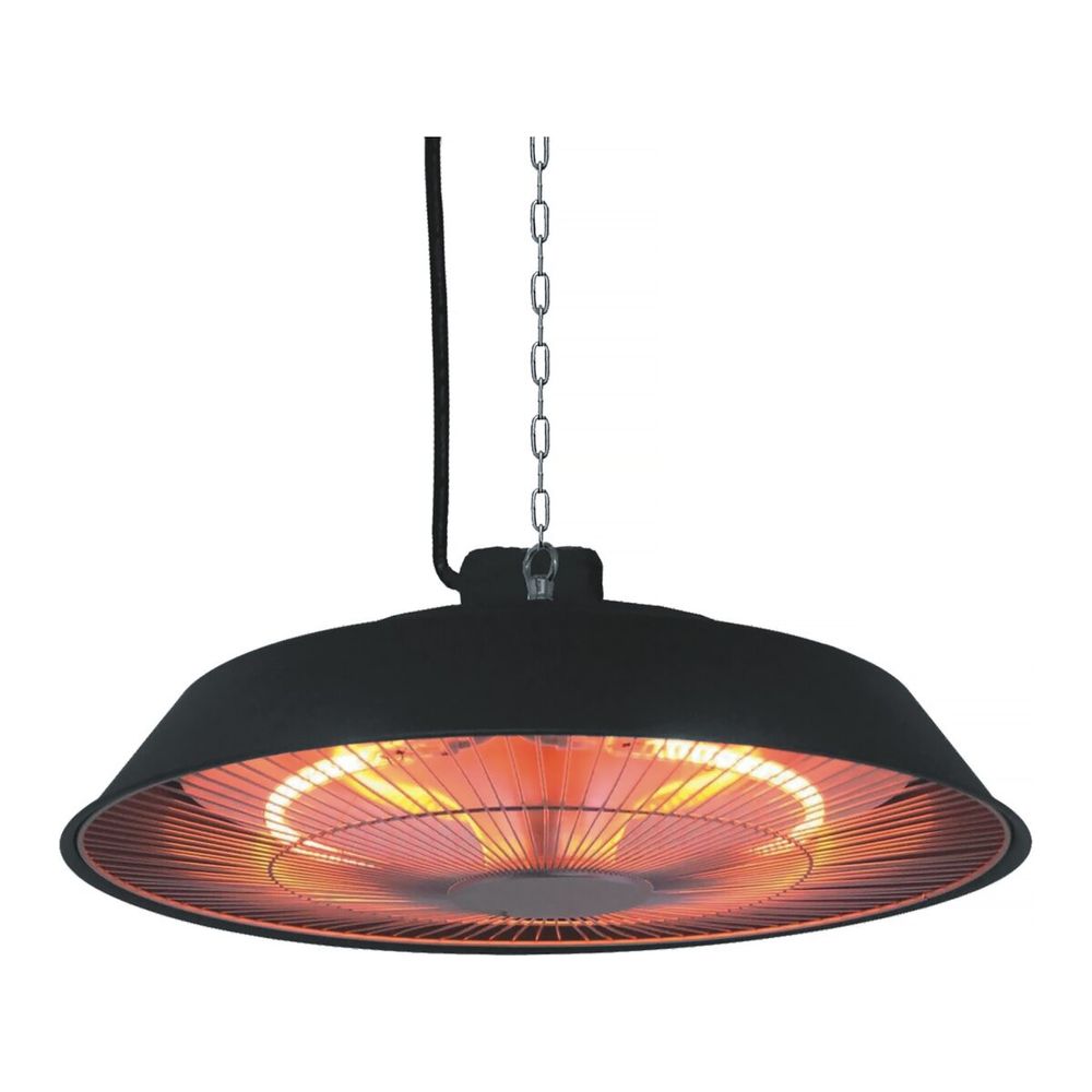 Chauffage électrique suspendu - 1500w - noir
