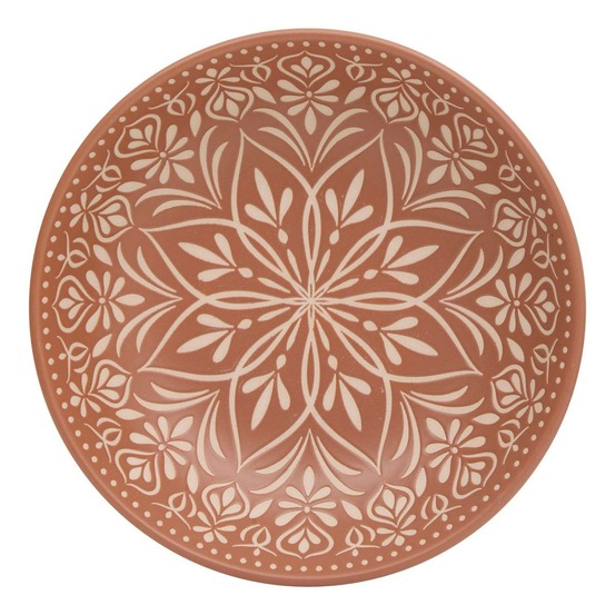 Lot de 6 assiettes creuse ines d20cm terracotta