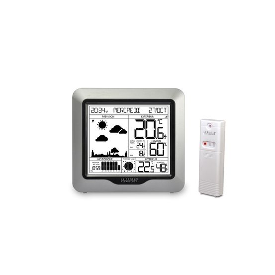Station météo sans fil avec écran lcd - ws6823whi-sil
