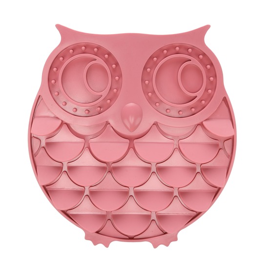 Tapis à lécher pour chien et chat chouette