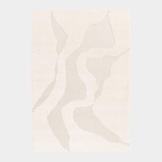 Tapis stone crème - motifs organiques - 200 x 290 cm