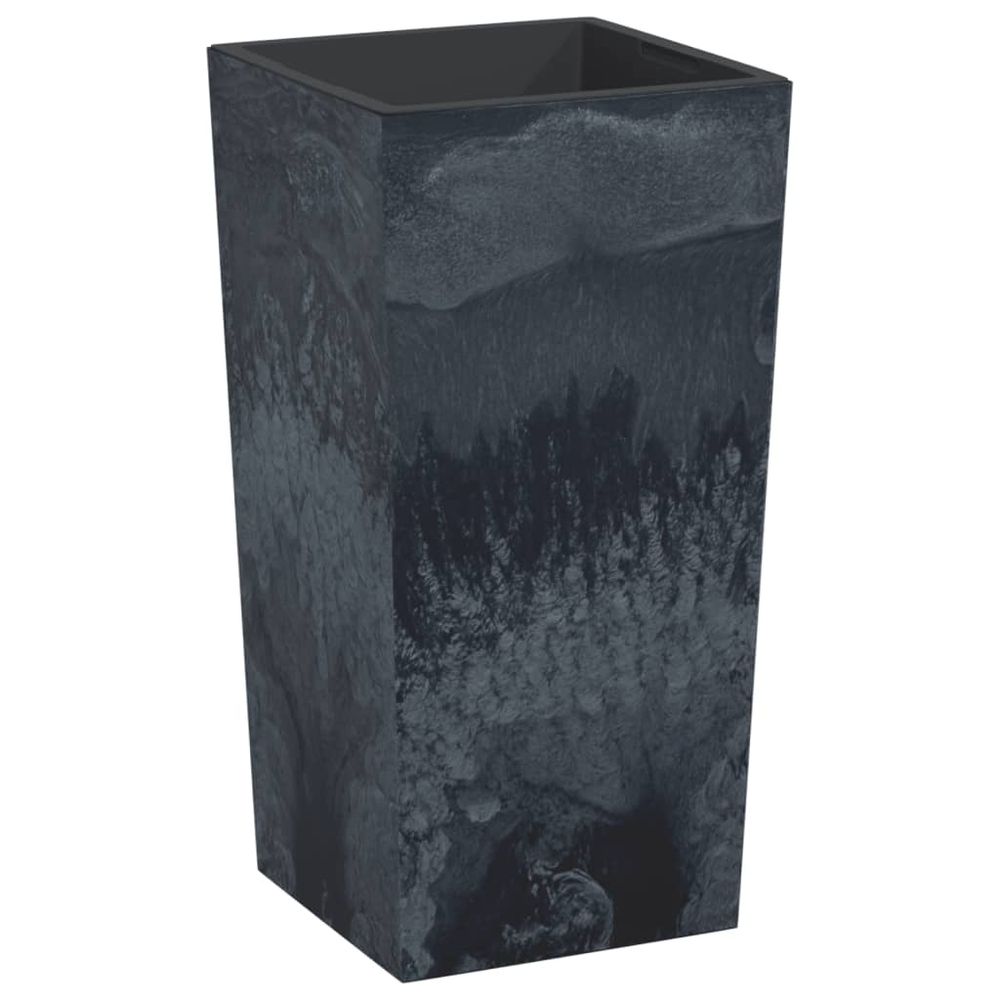 Jardinière et intérieur amovible anthracite pp aspect béton