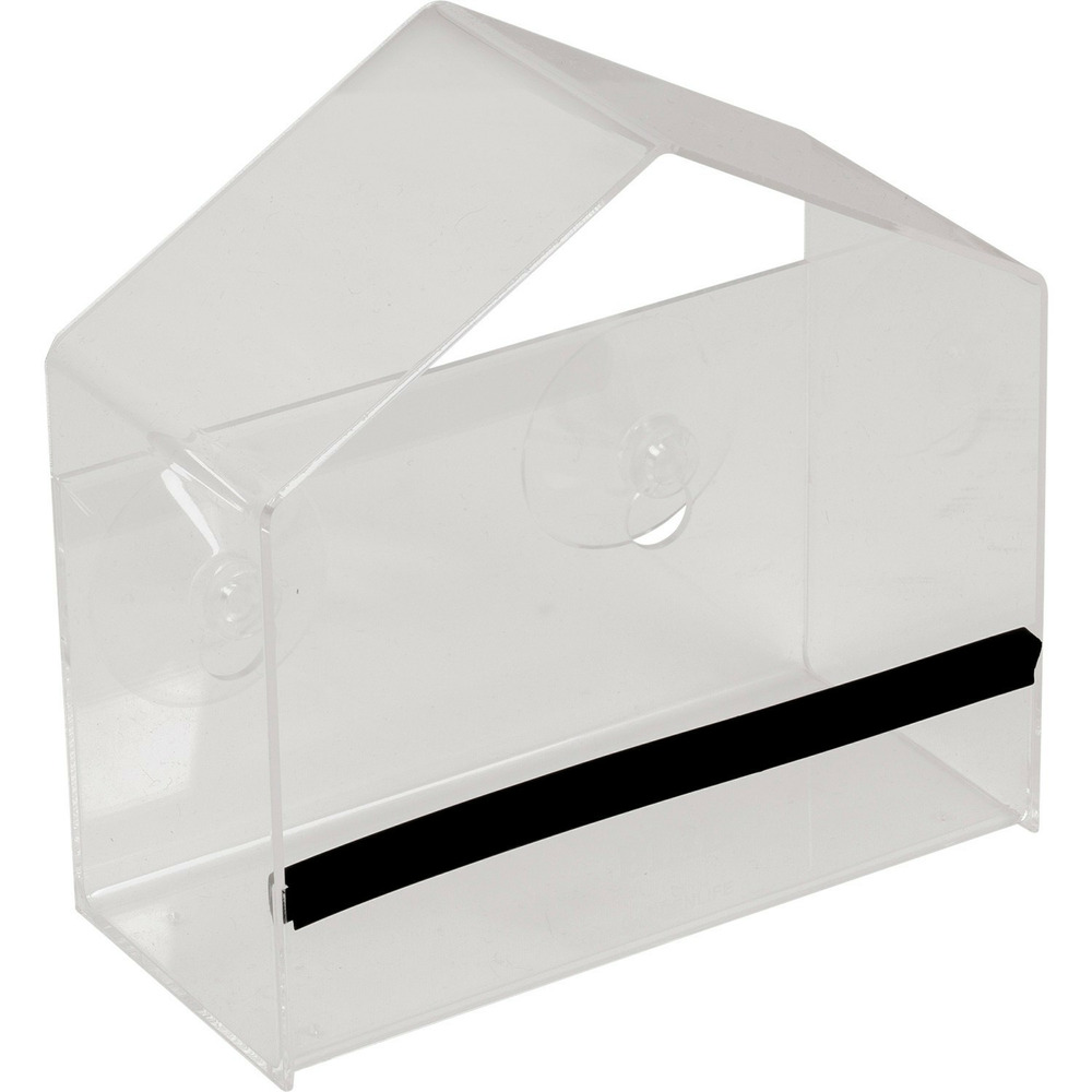 Mangeoire de jardin à oiseaux st helens transparente - en acrylique avec 2 ventouses puissantes gh353