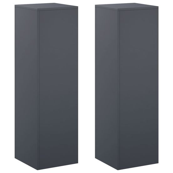Support de plante 2 pcs anthracite 30 x 30 x 100 cm