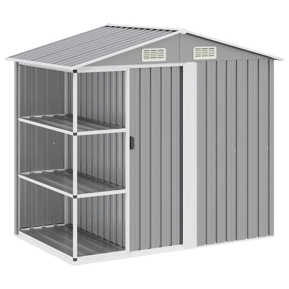 Abri de jardin avec Ã©tagÃšre Gris