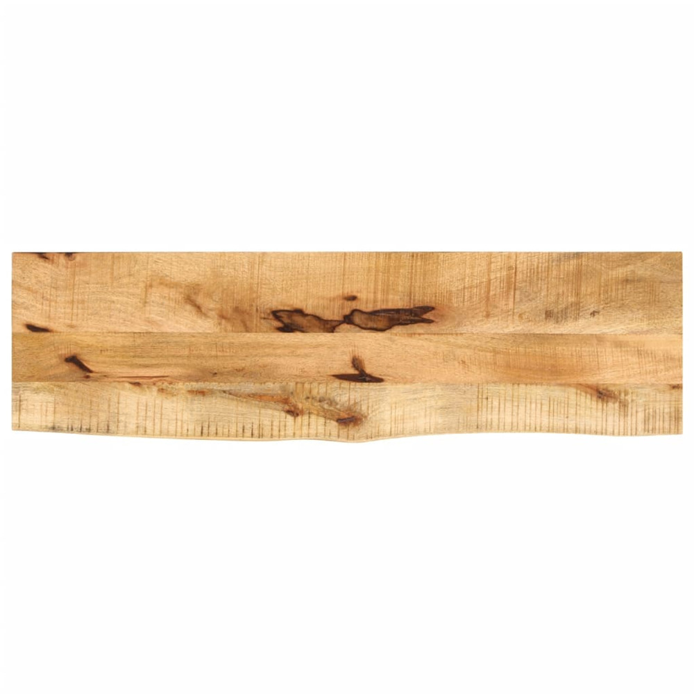 Dessus de table 110x40x3,8cm bord vif bois massif manguier brut