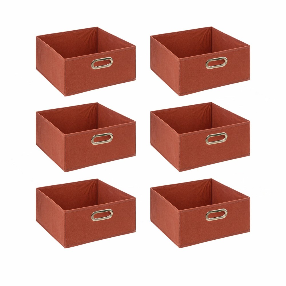 Lot de 6 boîtes de rangement en tissu mix 'n modul