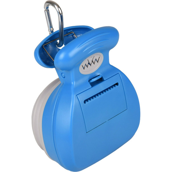 Ramasse crottes pliable taille s couleur bleu pour chien