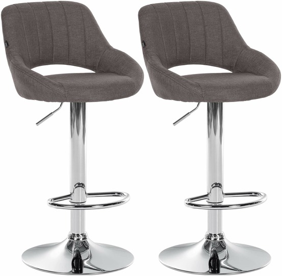 Lot de 2 tabourets de bar milet tissu c