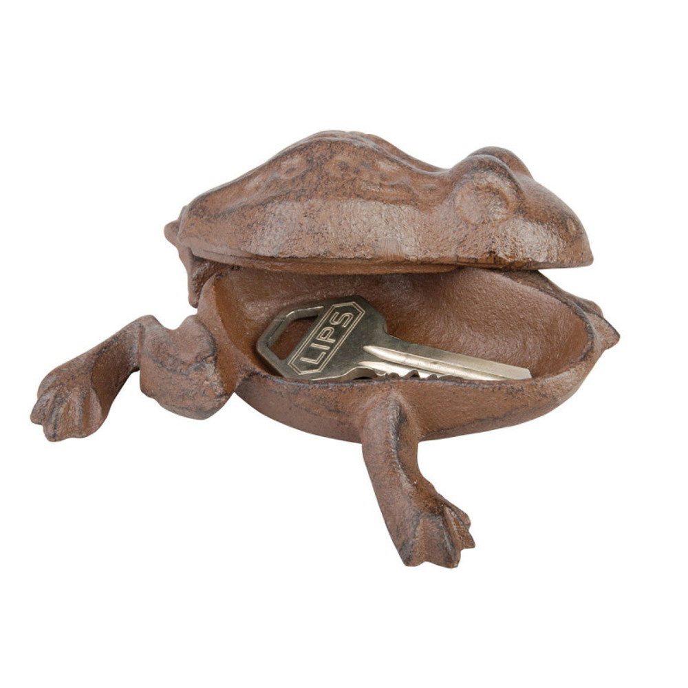 Cache clé en fonte grenouille