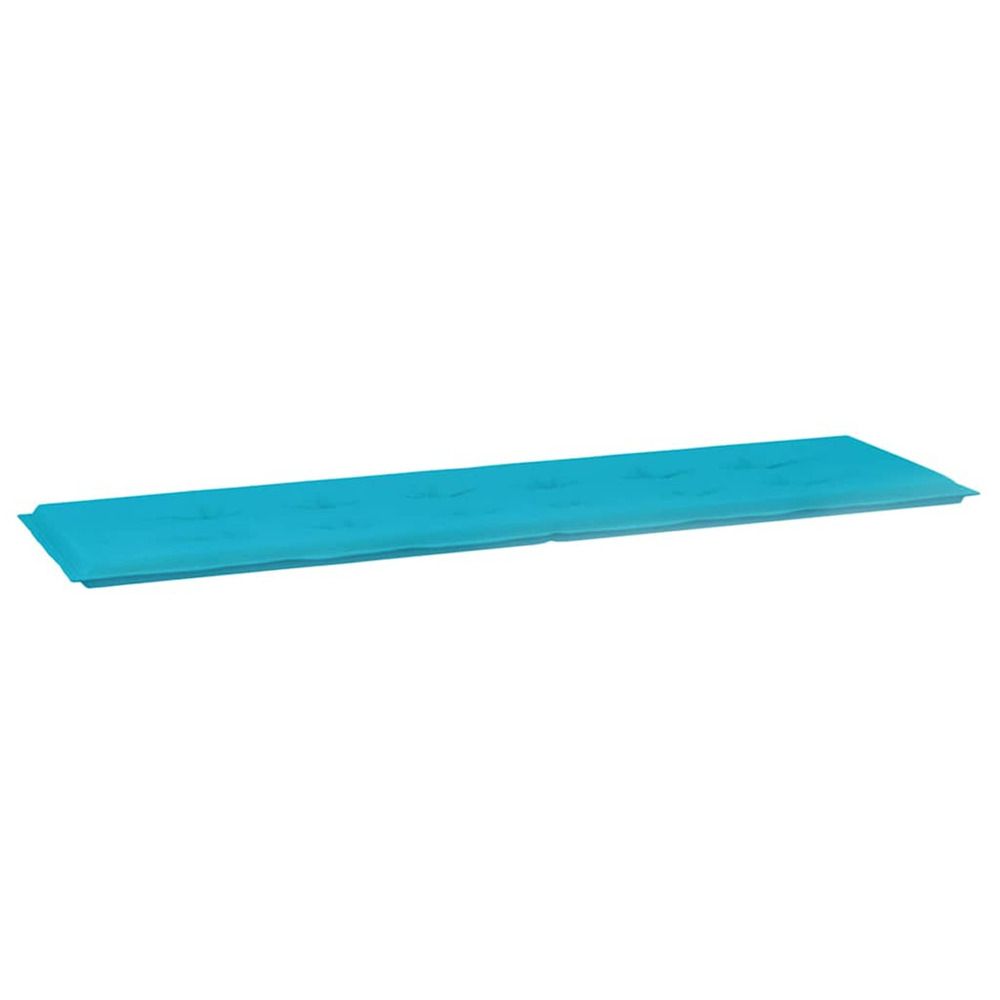 Coussin de banc tissu oxford turquoise 180 x 50 x 3 cm