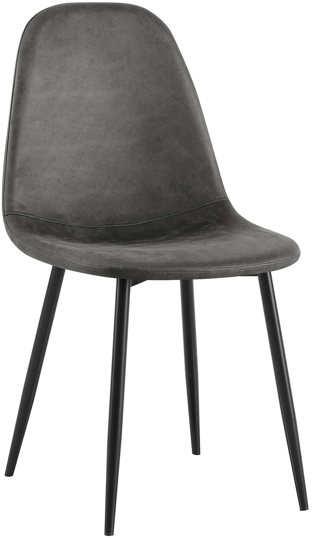 Chaise de salle à manger vintage en simili cuir napier