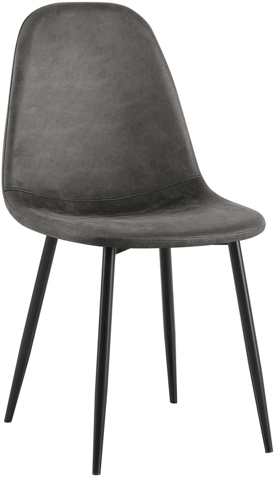 Chaise de salle à manger vintage en simili cuir napier