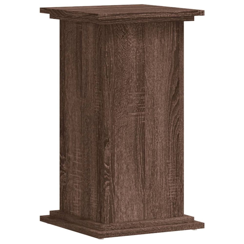 Support de plante chêne brun 33 x 33 x 60 cm bois d'ingénierie