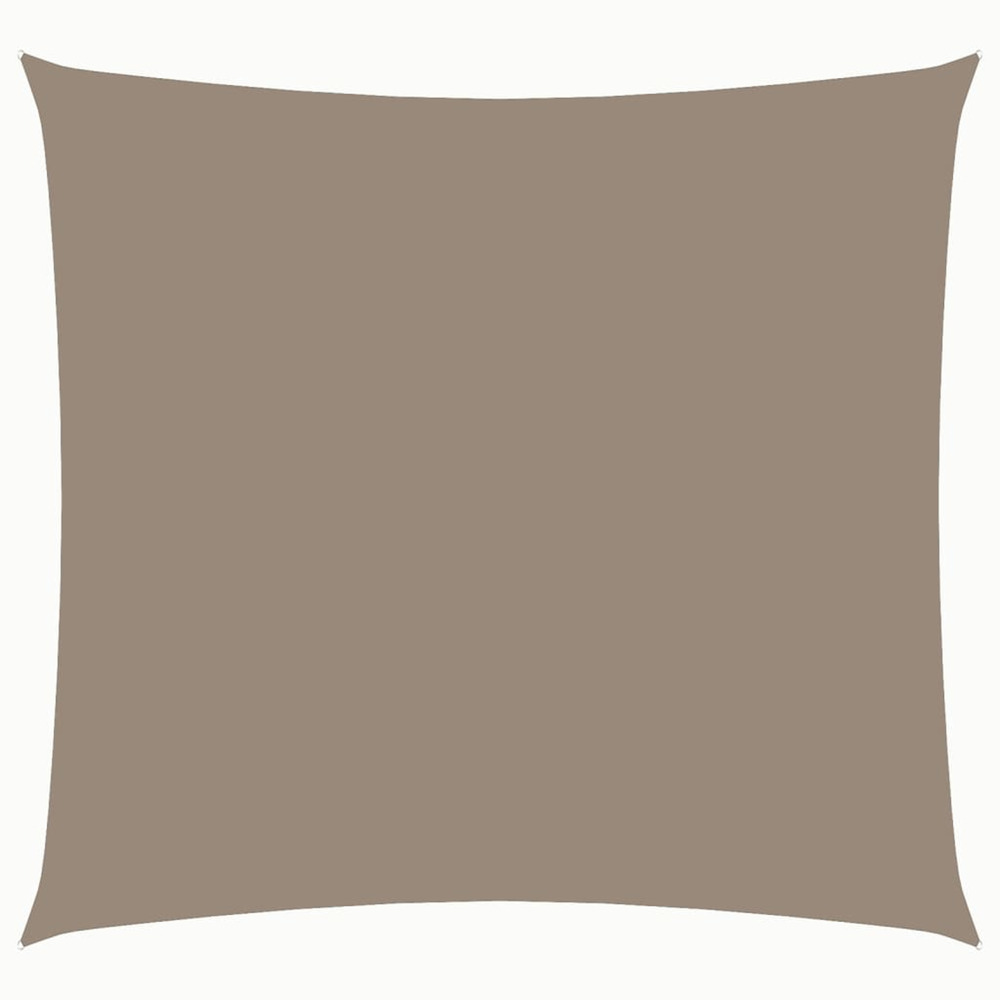 Voile de parasol tissu oxford carré 2,5x2,5 m taupe