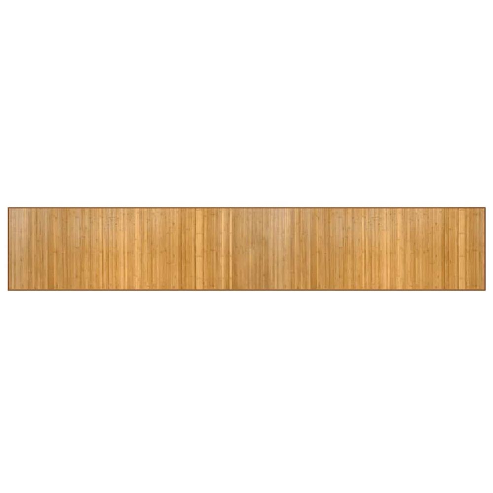 Tapis rectangulaire naturel 70x400 cm bambou