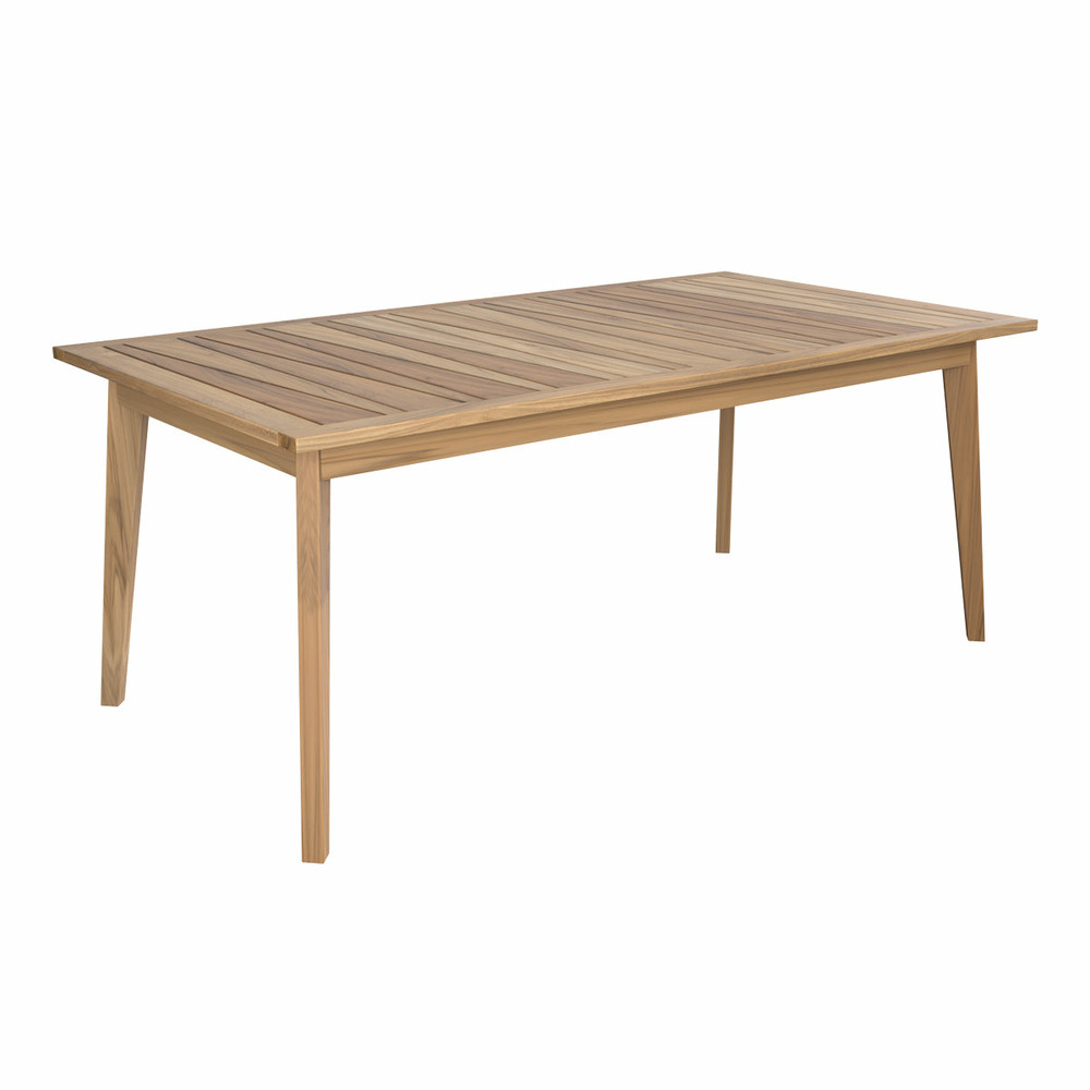 Tunga-table de jardin extensible en teck massif 6 à 10 personnes