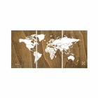 Carte en bois - woody map wooden edition / 180 x 90 cm