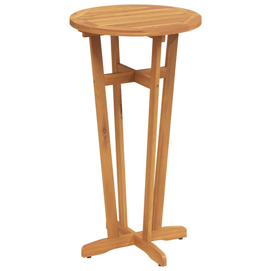 Table de bar de jardin ø60x105 cm bois d'acacia solide