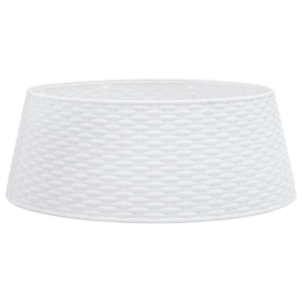 Jupe de sapin de noël blanc ø65x23 cm plastique