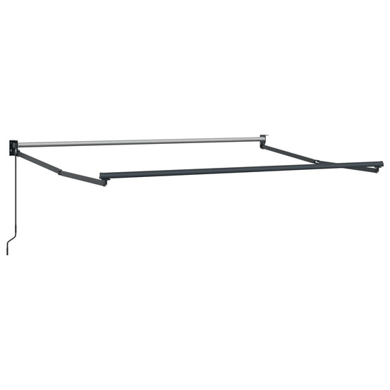 Cadre de store rétractable manuel anthracite 3,5 x 2 m