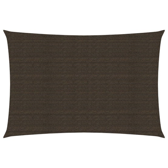 Voile toile d'ombrage parasol 160 g/m² marron 2 x 4 m pehd