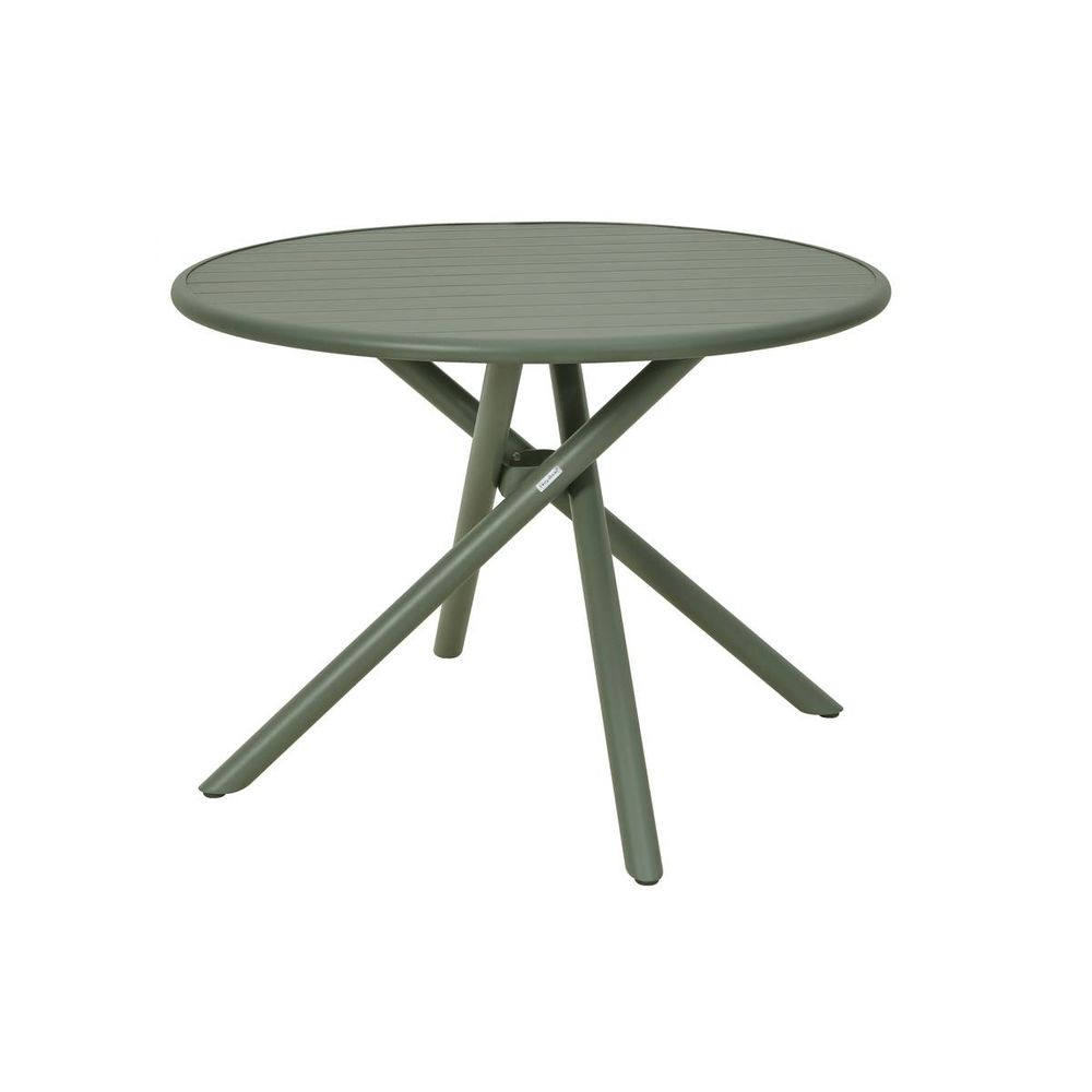 Table de jardin 4 places nebullia d105cm vert laurier