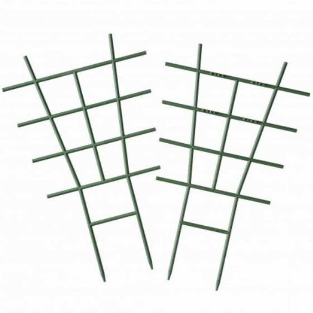 2 tuteurs h37cm vert en forme d'échelle - 37cm
