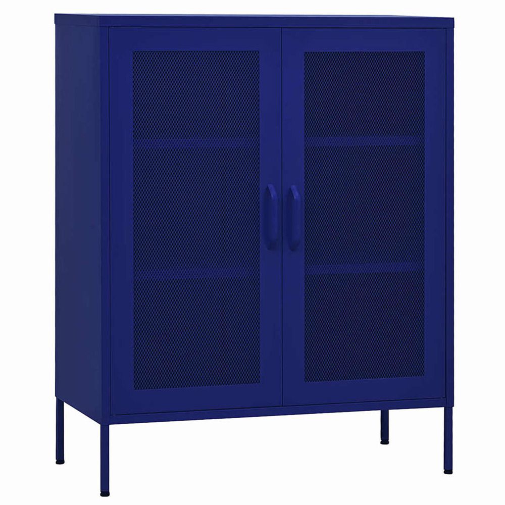 Armoire de rangement bleu marine 80x35x101,5 cm acier