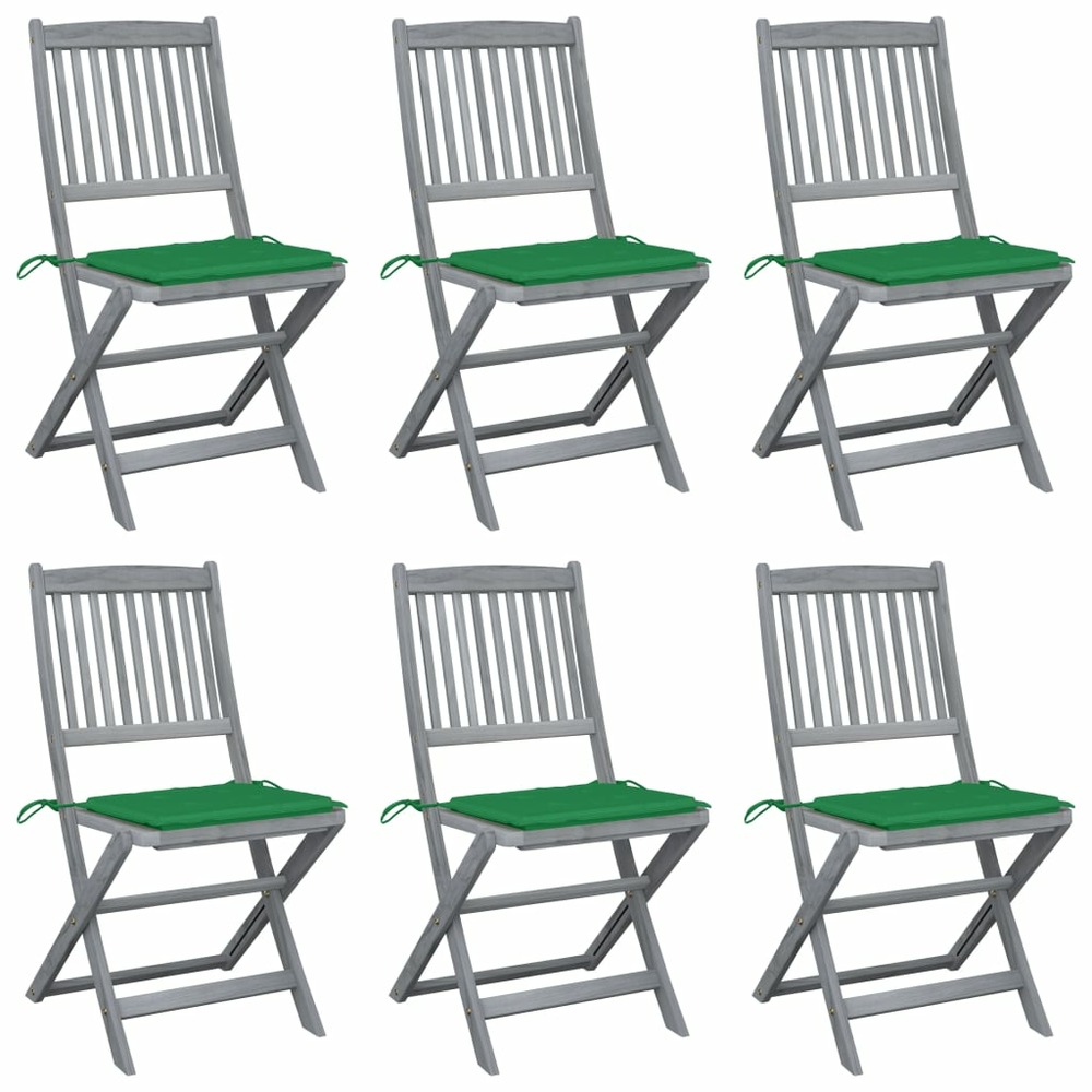 Chaises pliables d'extÃ©rieur 6 pcs