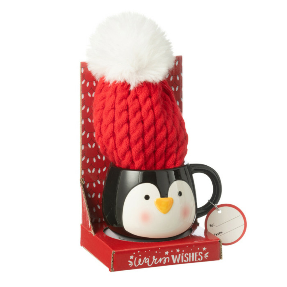 Tasse en céramique & bonnet 