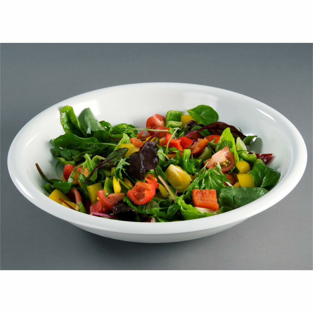 Assiette creuse blanche en mélamine ø 36 cm - pujadas