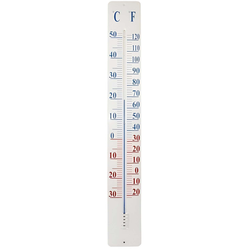Thermomètre extérieur métal 90cm