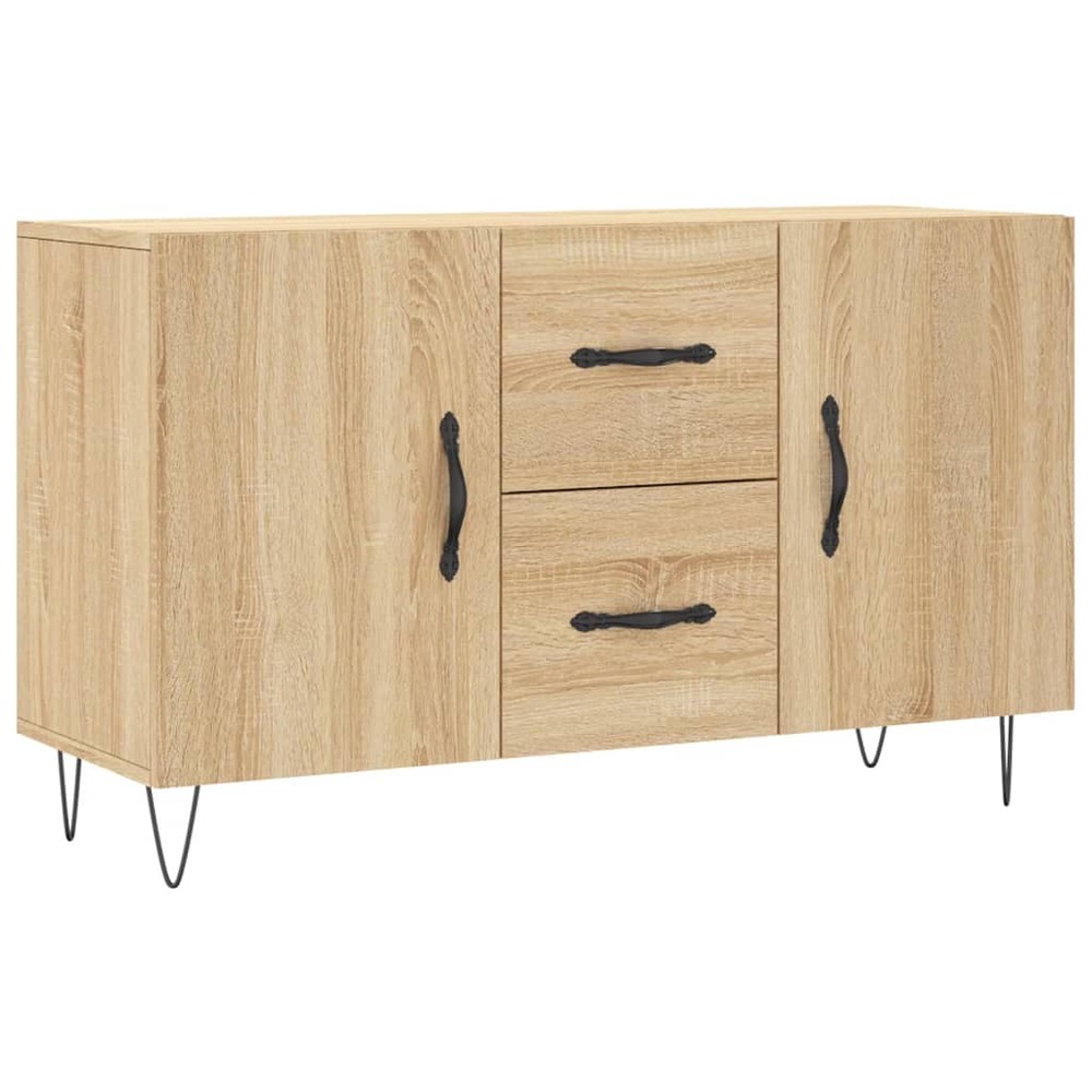 Buffet bahut commode armoire meuble de rangement organisateur cuisine salle de séjour salon sonoma 100 x 36 x 60 cm bois d'in