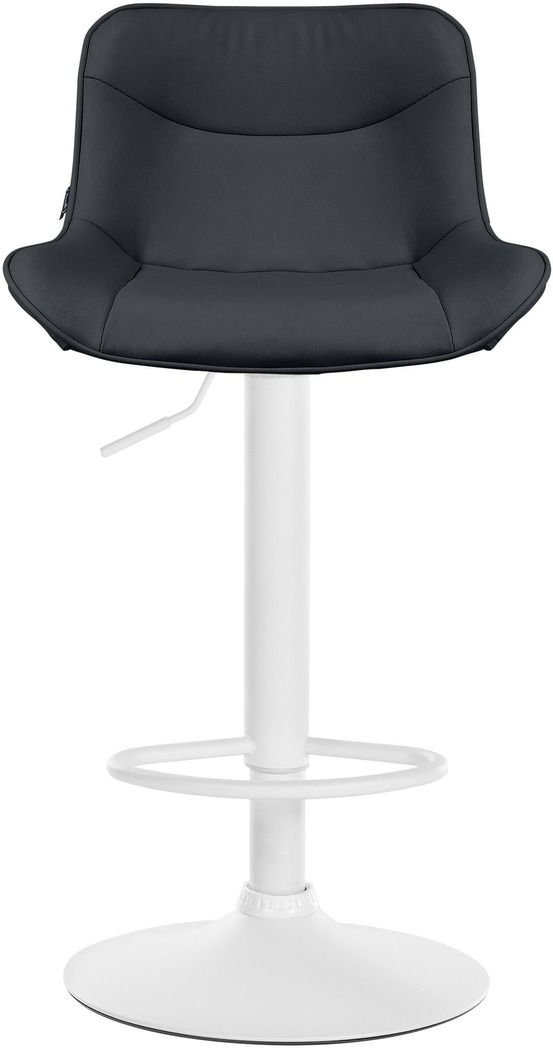 Tabouret de bar vonore simili cuir blanc