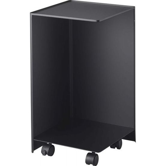 Rangement pour toilettes sur roulettes caster noir
