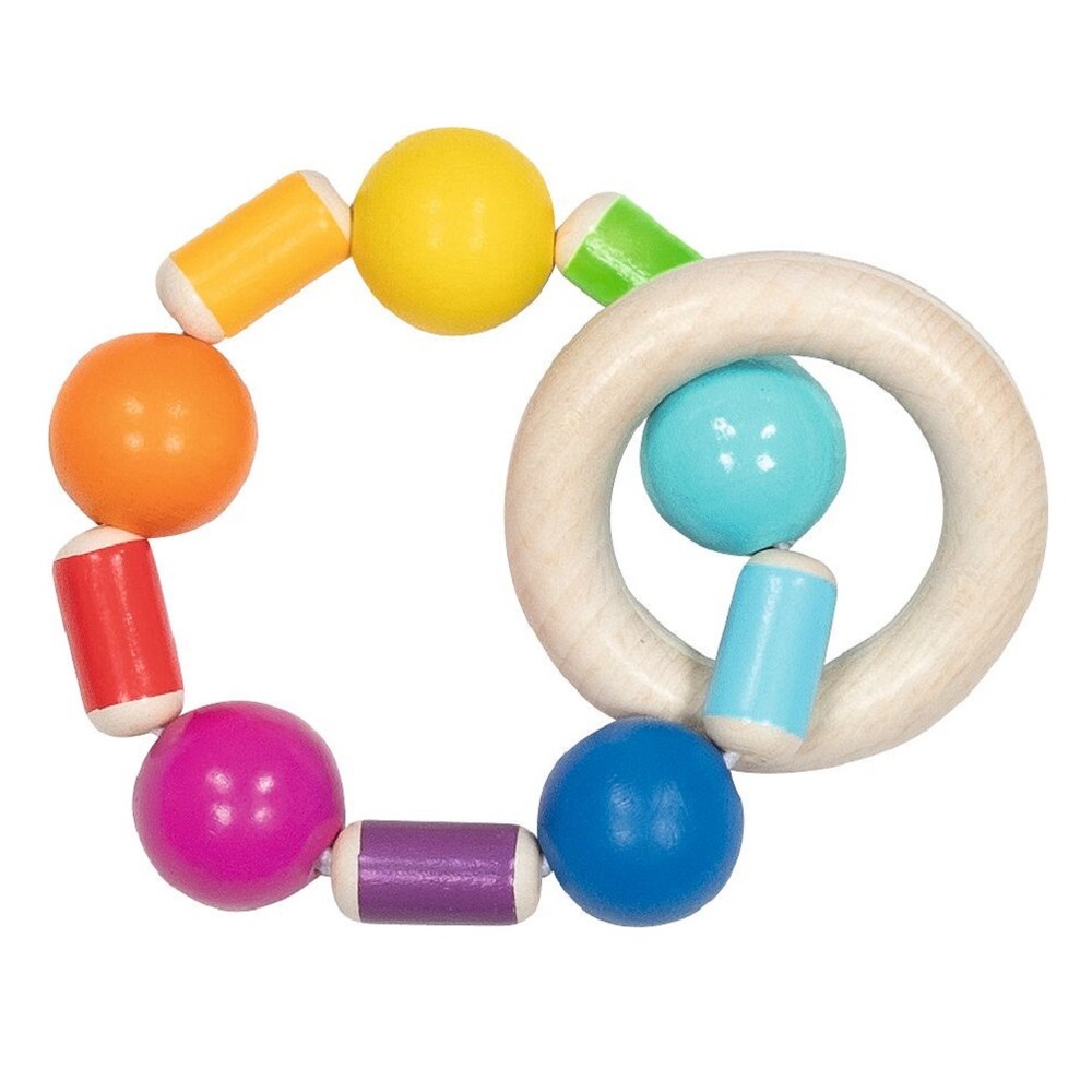 Hochet flexible arc-en-ciel