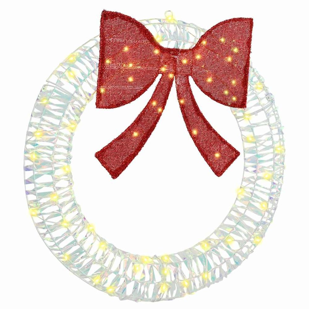 Couronne blanc chaud 75 x 75 x 8 cm pet 60 led