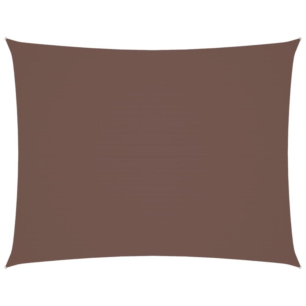 Voile de parasol tissu oxford rectangulaire 3x6 m marron
