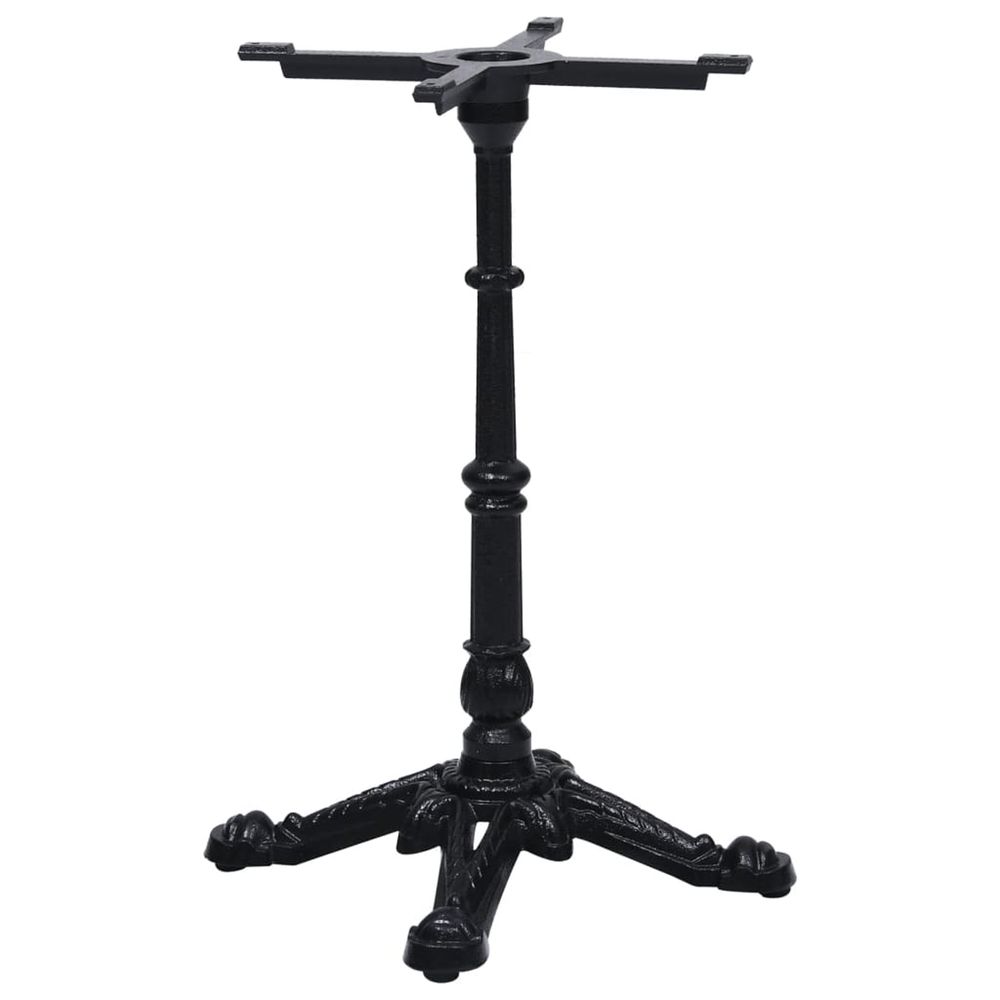 Pied de table de bistro noir 52x52x72 cm fonte