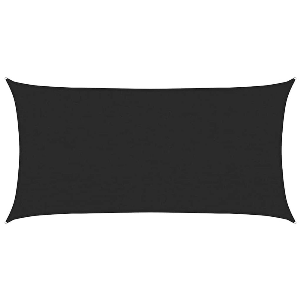 Voile d'ombrage 160 g/m² noir 2,5x5 m pehd
