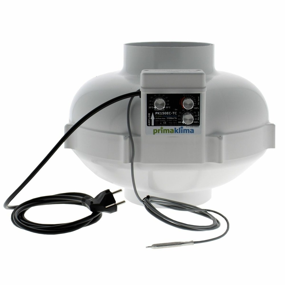 Extracteur primaklima ec - ø 150mm - thermo control - 1100m3/h