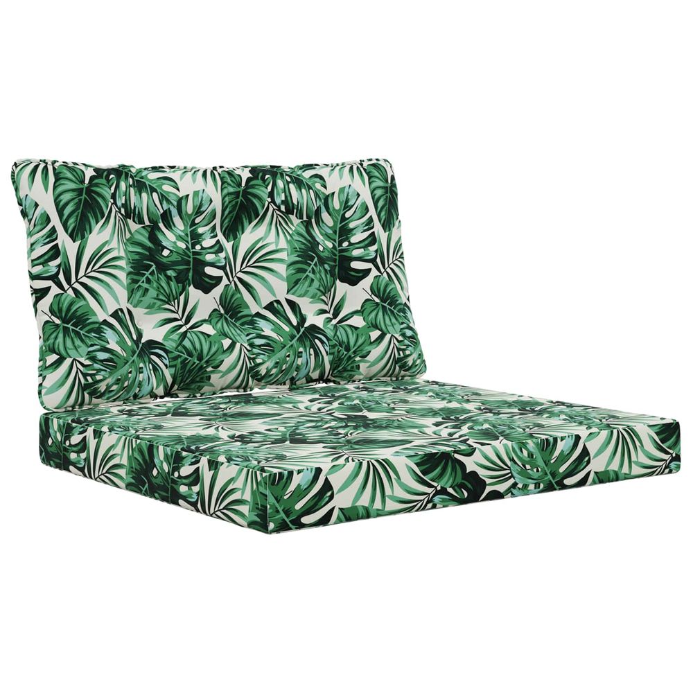 Coussin de canapé d'extérieur polyester motif feuilles