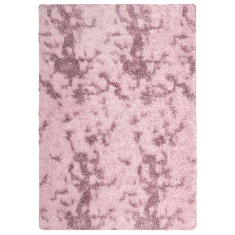Tapis shaggy à poils longs navarra rose poudré 160x230 cm