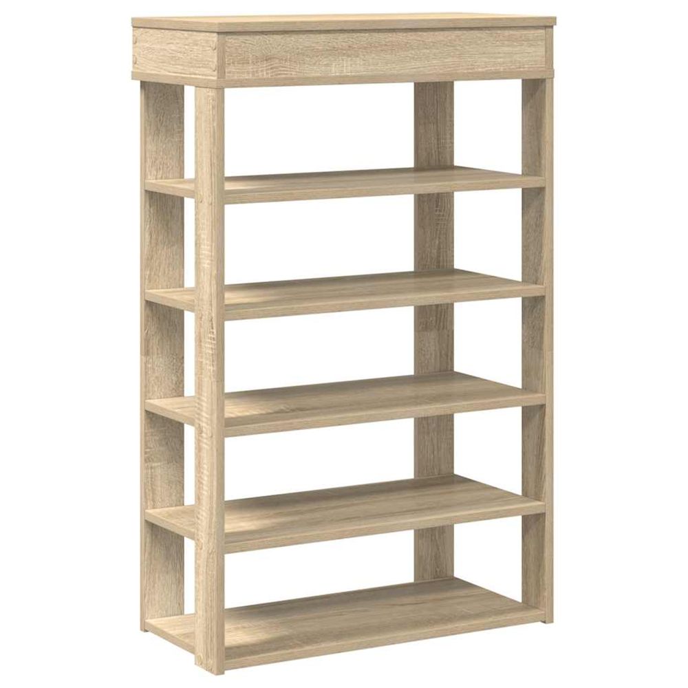 Étagère à chaussures chêne sonoma 60x30x98 cm bois d'ingénierie