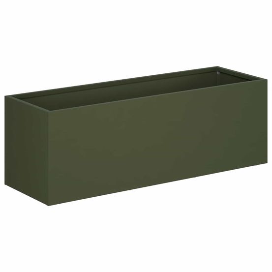 Cache-pot de jardin vert olive 40 x 20 x 20 cm