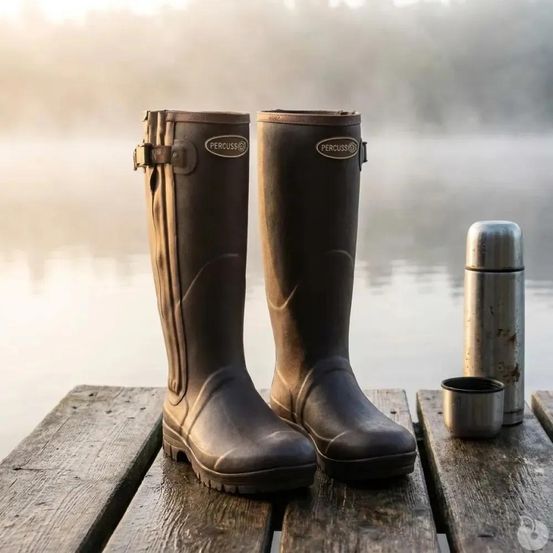 Bottes percussion rambouillet full zip néoprène 4 mm marron
