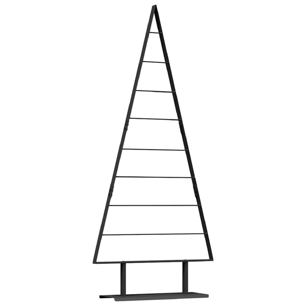 Arbre de noël en métal avec support noir 180 cm acier