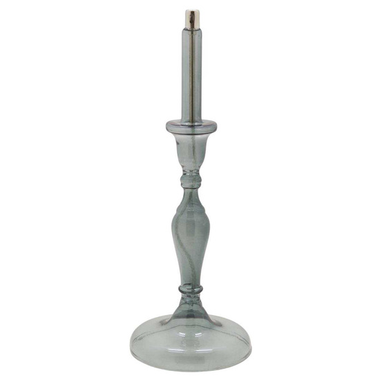 Lampe à huile en verre smoké candle 14 x 38.5 cm